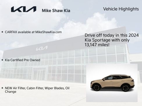 Certified 2024 Kia Sportage SX FWD image 9