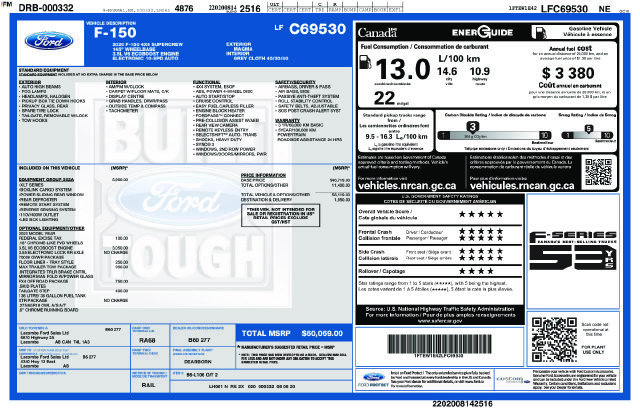 Used 2020 Ford F150 XLT w/ Equipment Group 302A Luxury AWD/4WD image 3