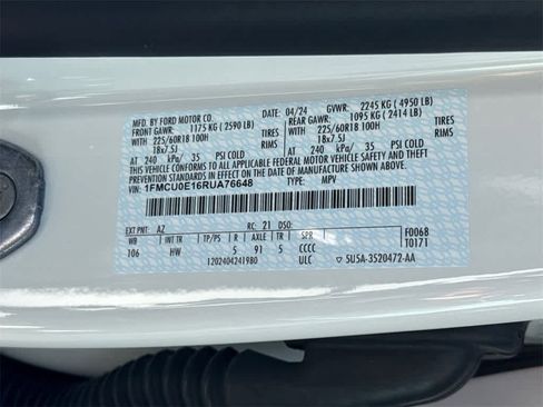 New 2024 Ford Escape SE image 33