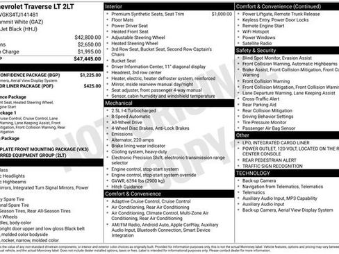 Used 2026 Chevrolet Traverse LT w/ Driver Confidence Package image 15