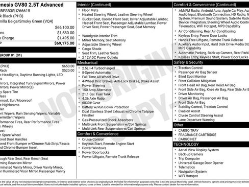 Used 2025 Genesis GV80 2.5T Advanced image 34