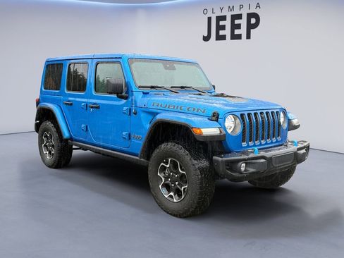 Certified 2022 Jeep Wrangler Unlimited Rubicon 4xe w/ Steel Bumper Group image 9