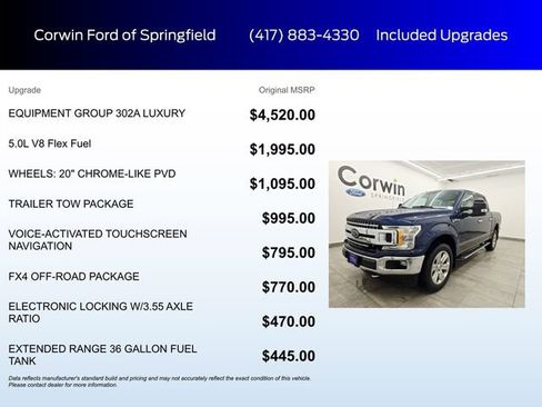 Used 2018 Ford F150 XLT w/ Equipment Group 302A Luxury AWD/4WD image 5