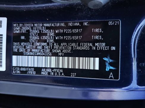 Certified 2021 Toyota Sienna LE FWD image 24