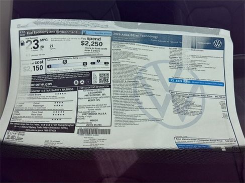 New 2026 Volkswagen Atlas SE image 19