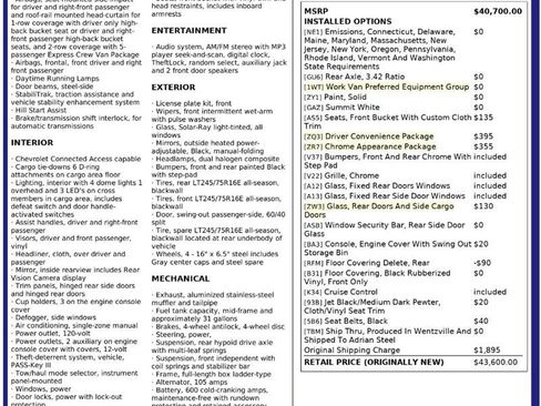 Used 2024 Chevrolet Express 2500 w/ Driver Convenience Package RWD image 3