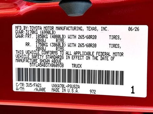 New 2026 Toyota Tundra SR5 RWD image 24