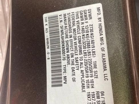 Used 2019 Honda Odyssey Elite image 16