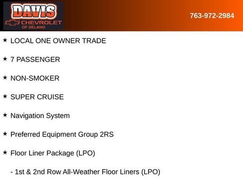 Used 2024 Chevrolet Traverse RS w/ LPO, Floor Liner Package AWD/4WD image 5