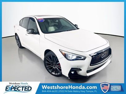 Used 2022 INFINITI Q50 Red Sport 400 w/ Carbon Fiber Package