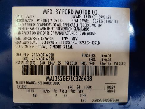 Used 2020 Ford EcoSport SE FWD image 33