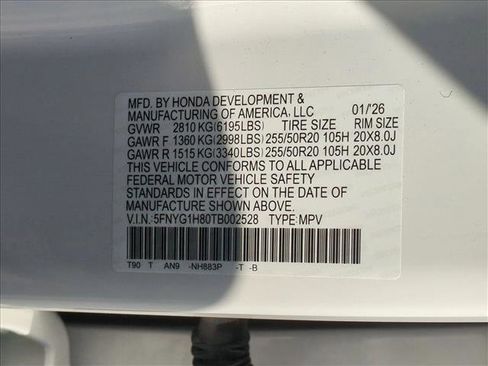 New 2026 Honda Pilot Elite image 18