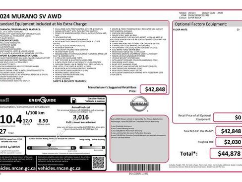 Used 2024 Nissan Murano SV image 6