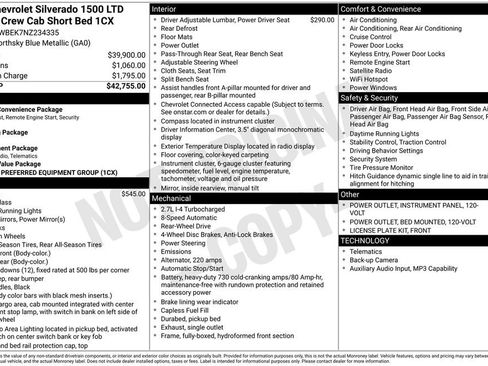 Used 2022 Chevrolet Silverado 1500 Custom RWD image 42