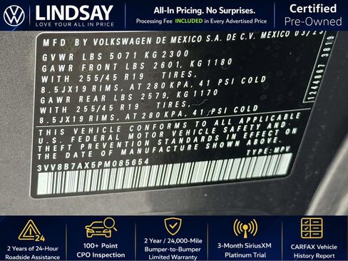 Used 2023 Volkswagen Tiguan SE R-Line AWD/4WD image 27