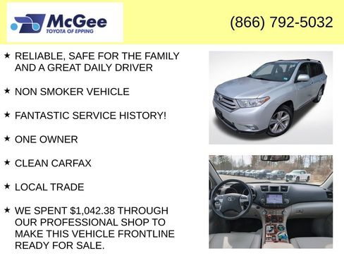 Used 2012 Toyota Highlander Limited w/ Tow Pkg image 4