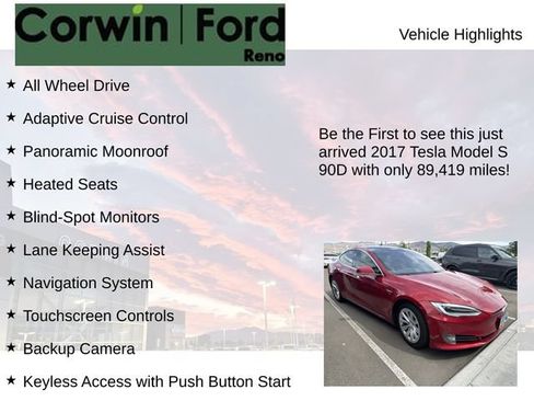 Used 2017 Tesla Model S 90D AWD/4WD image 4