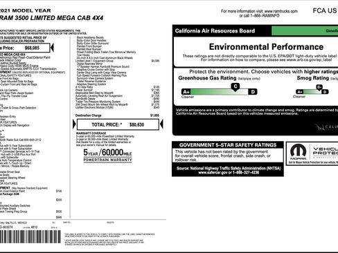 Used 2021 RAM 3500 Limited image 3