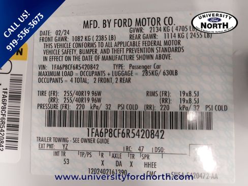 Used 2024 Ford Mustang GT Premium RWD image 33