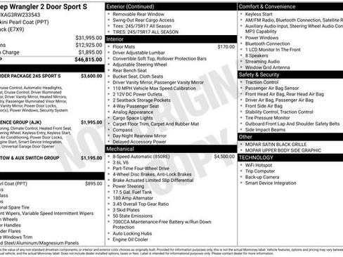 Used 2024 Jeep Wrangler Sport AWD/4WD image 34