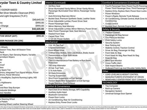 Used 2016 Chrysler Town & Country Limited Platinum w/ Trailer Tow Group FWD image 2