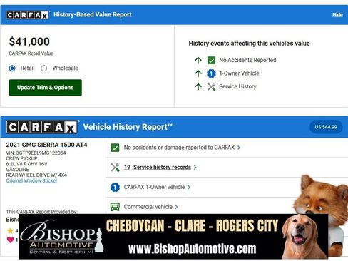 Used 2021 GMC Sierra 1500 AT4 w/ AT4 Premium Package image 3