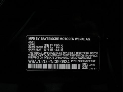 Used 2022 BMW 750i xDrive w/ Executive Package image 16