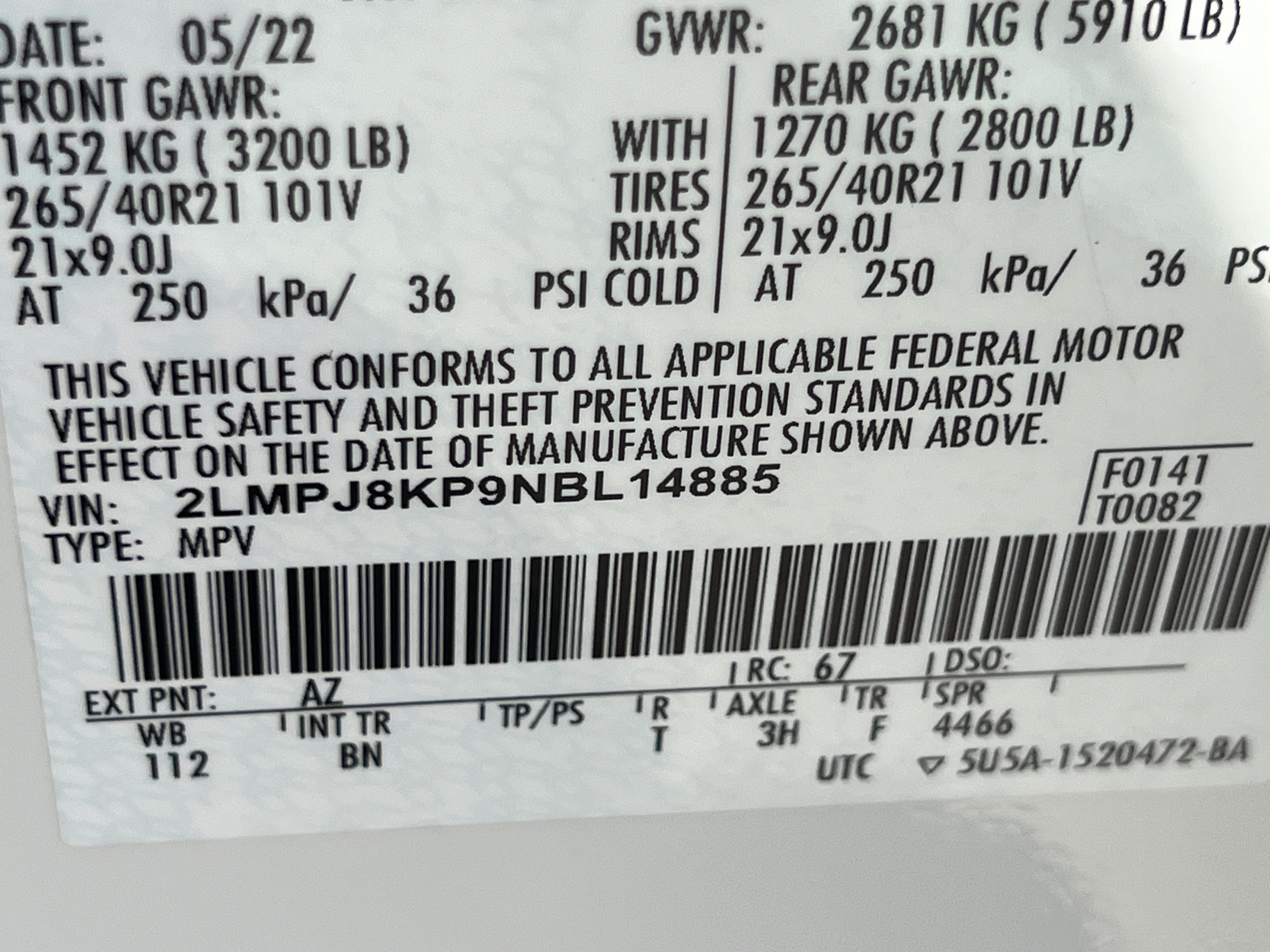 Used 2022 Lincoln Nautilus Reserve w/ Equipment Group 202A AWD/4WD image 27