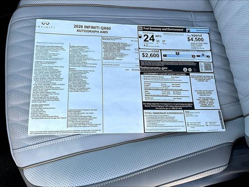 New 2026 INFINITI QX60 Autograph w/ Dark Cargo Package image 20