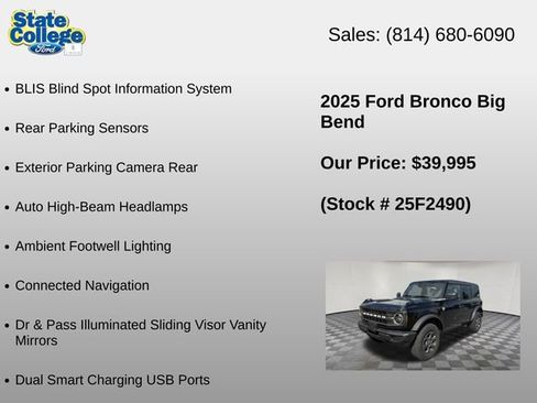 Used 2025 Ford Bronco Big Bend AWD/4WD image 18