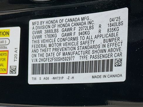 Used 2025 Honda Civic Sport image 12