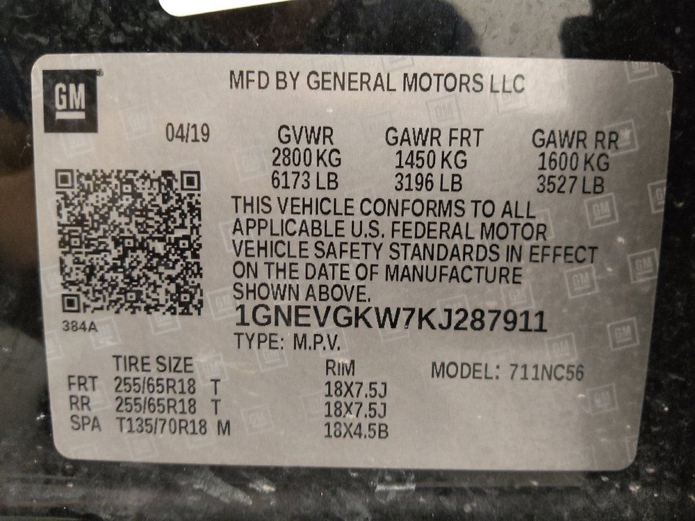 Used 2019 Chevrolet Traverse LT w/ LPO, Floor Liner Package AWD/4WD image 33