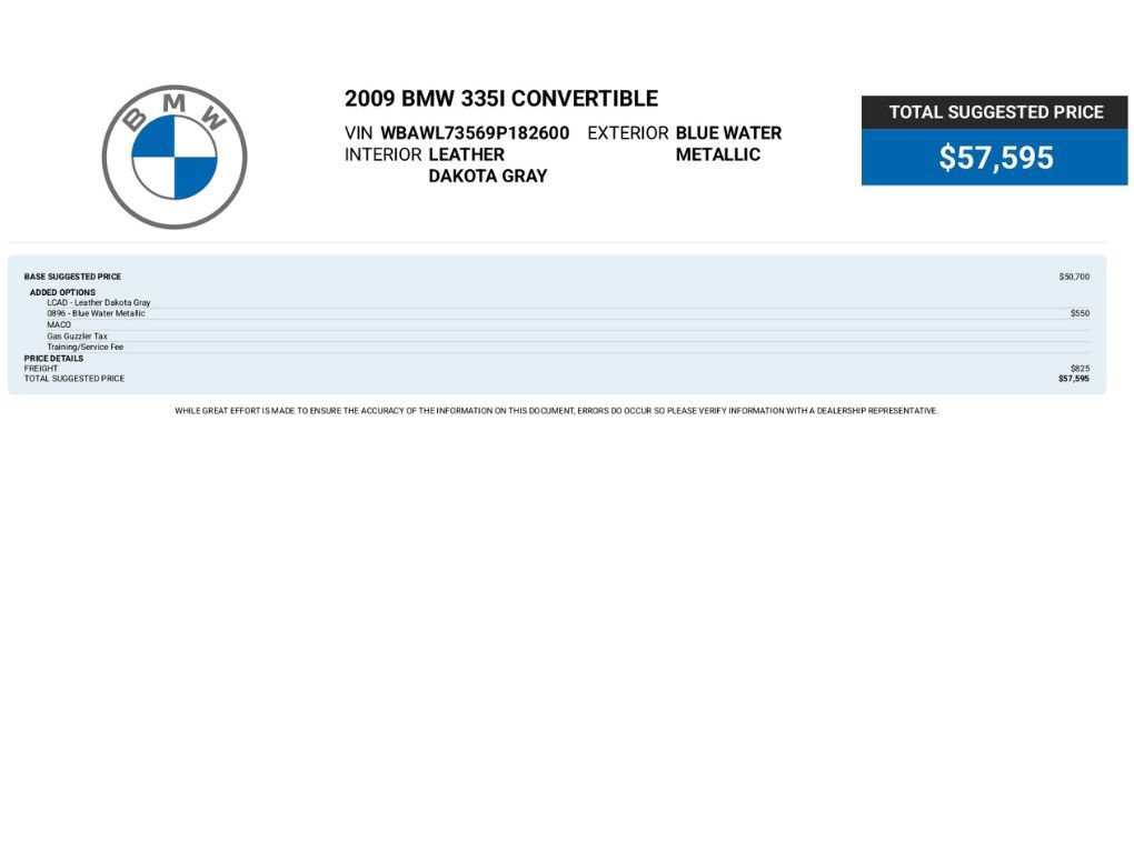 Used 2009 BMW 335i Convertible RWD image 2
