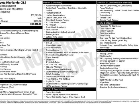 Used 2016 Toyota Highlander XLE FWD image 43