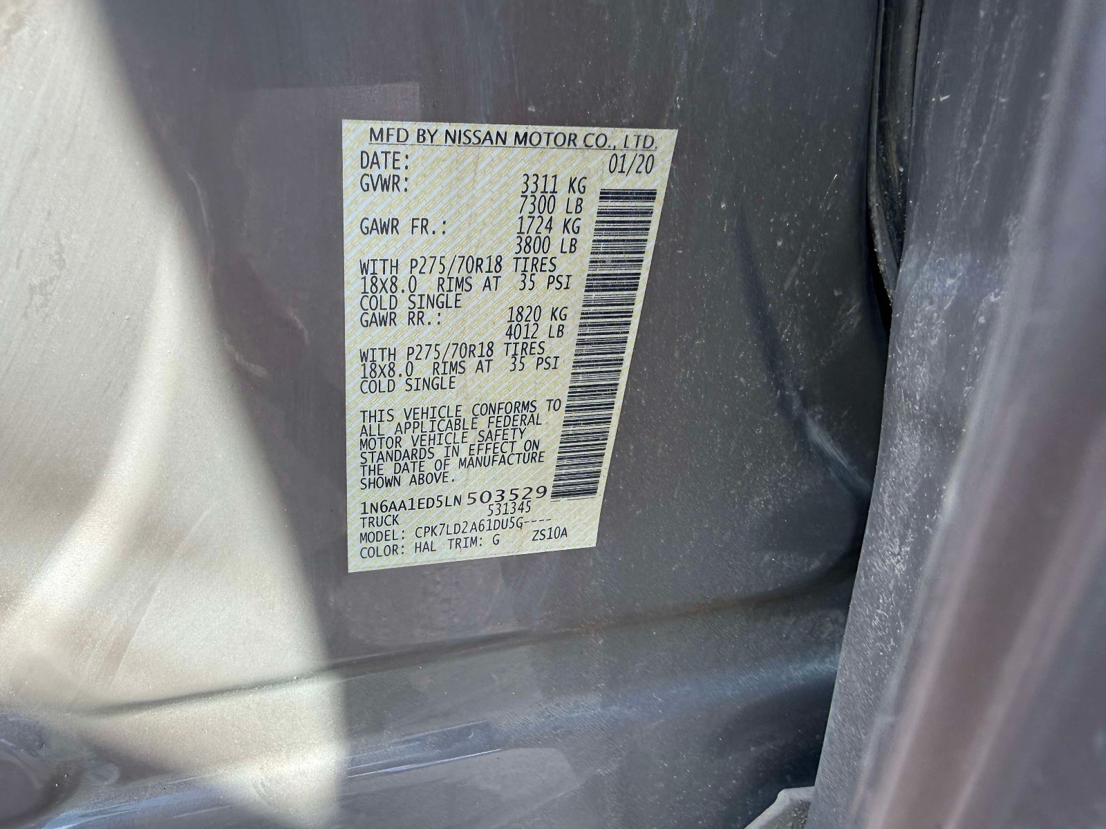 Used 2020 Nissan Titan PRO-4X w/ Pro-4x Convenience Package AWD/4WD image 8