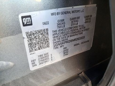 Certified 2022 Chevrolet Tahoe Z71 w/ Z71 Off-Road Package image 42