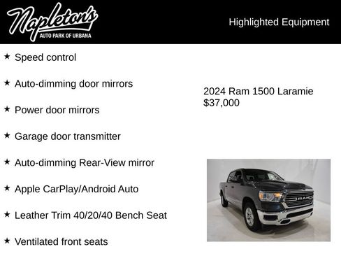 Used 2024 RAM 1500 Laramie AWD/4WD image 16