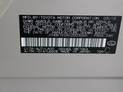 Used 2012 Lexus ES 350 FWD image 39