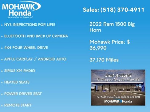 Used 2022 RAM 1500 Big Horn AWD/4WD image 3