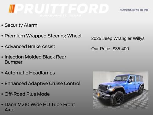 Used 2025 Jeep Wrangler Unlimited Sport AWD/4WD image 35
