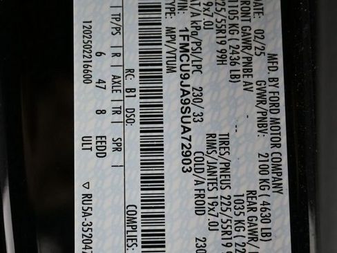 Used 2025 Ford Escape Platinum image 45