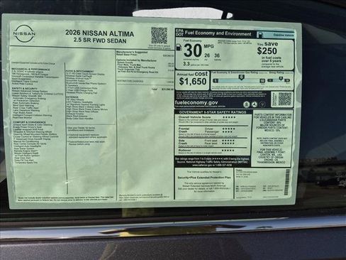 New 2026 Nissan Altima 2.5 SR FWD image 16