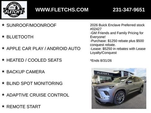 New 2026 Buick Enclave Avenir w/ Super Cruise Package AWD/4WD image 2