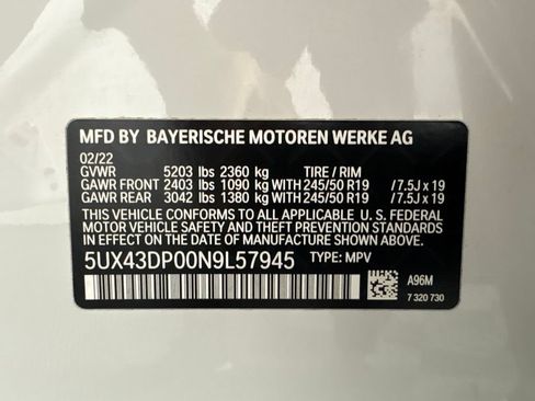 Used 2022 BMW X3 sDrive30i w/ Premium Package 2 RWD image 33