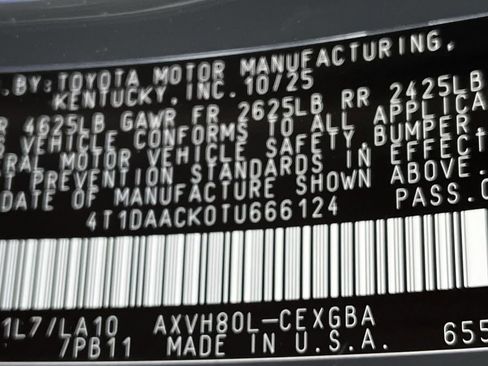 New 2026 Toyota Camry XLE image 25