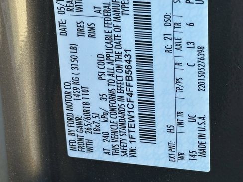 Used 2015 Ford F150 XLT w/ Equipment Group 301A Mid image 44