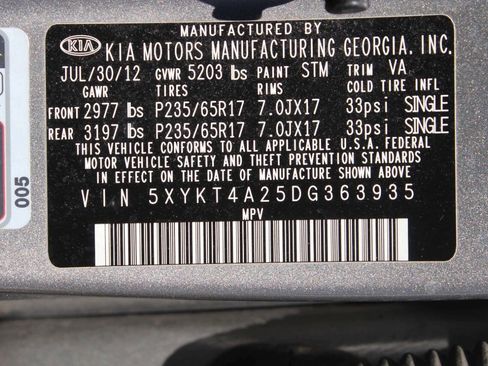 Used 2013 Kia Sorento LX image 8