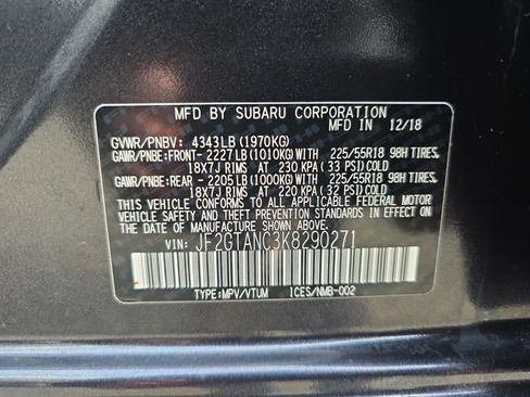 Used 2019 Subaru Crosstrek 2.0i Limited w/ Moonroof Package w/Navigation image 19