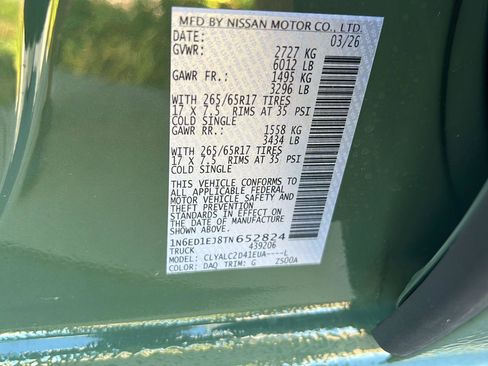 New 2026 Nissan Frontier SV w/ SV Convenience Package RWD image 35