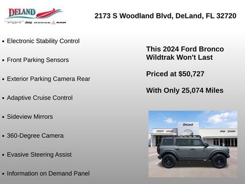 Used 2024 Ford Bronco Wildtrak AWD/4WD image 18